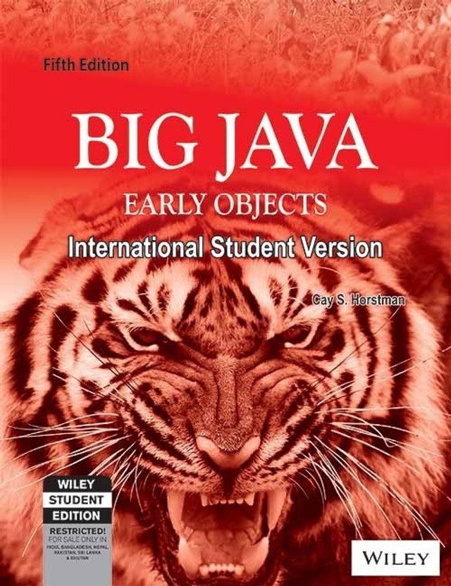 Big Java Early Objects 6th Edition Pdf